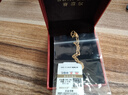 賽菲爾黃金項(xiàng)鏈女足金999.9水波紋鎖骨粗細(xì)首飾金套鏈 約3.05克 約40cm 曬單實(shí)拍圖