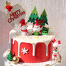 百世今生 圣誕節生日蛋糕草莓塔平安夜雪人圣誕老人同城配送蛋糕當日送達 圣誕節蛋糕F款 6寸 曬單實(shí)拍圖
