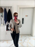 clotho Rennie品牌女裝小香風短外套女2025春秋新款氣質小個子長袖氣質通勤上衣 淺灰色 M 曬單實拍圖