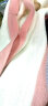 QUEENS JEWELRY围巾女冬款学生韩版百搭长针织毛线围脖加厚保暖拼接撞色披肩 双色贴标粉白色 实拍图