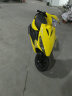 杰帆（JF）踏板摩托车125cc鬼火一代摩托车外卖踏板车燃油车助力车可上牌 黄色 标准款 实拍图