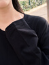 真維斯（Jeanswest）白色打底衫男2025新款春秋重磅純棉內(nèi)搭上衣學(xué)生圓領(lǐng)長(zhǎng)袖T恤男士 黑色(復(fù)古字體胸標(biāo)) L (175) (收藏加購(gòu)優(yōu)先發(fā)) 曬單實(shí)拍圖