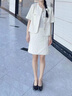 愛(ài)步（ECCO）單鞋女 倪妮同款羊皮一腳套方頭淺口平底低跟鞋 安妮208553 黑色20855301001 35 曬單實(shí)拍圖