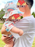babylove嬰兒遮陽(yáng)帽夏新生兒外出竹棉紗布防曬帽寶寶漁夫帽太陽(yáng)帽 西瓜戀夏天 46cm（建議6-12個(gè)月） 曬單實(shí)拍圖