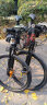 凤凰（Phoenix）山地自行车男女越野自行车27速镁合金公路自行车油碟赛车 XT680 27.5寸蓝图套件 镁架/油碟 暗红 实拍图