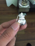 純已久990足銀項鏈吊墜情侶款男女款銀飾品禮物發(fā)財銀鏈子 大福袋配足銀元寶鏈 曬單實拍圖