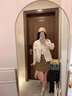 艾珠兒（Aizhuer）米白色工裝外套女短款2024春秋新款韓系小個(gè)子百搭休閑夾克上衣潮 米白色 M 曬單實(shí)拍圖