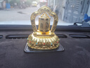 雪域印象德田車(chē)載太陽(yáng)能轉金輪汽車(chē)擺件車(chē)內飾品擺件中控臺儀表臺轉金桶 (金色)+裝500萬(wàn)六字真言 曬單實(shí)拍圖