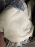 歐貝汐毛衣女春秋冬新款百搭修身v領(lǐng)長(cháng)袖打底針織衫洋氣低領(lǐng)內搭 白色 均碼 高彈力 70-130斤 曬單實(shí)拍圖