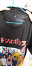 夏季男生短袖韓版潮流男女t恤情侶裝五分袖chic韓風(fēng)上衣男裝百搭寬松bf原宿簡(jiǎn)約打底衫學(xué)生班服 850#黑色 M 曬單實(shí)拍圖