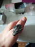 子午線(xiàn)男士霸氣鈦鋼狼牙戒指簡(jiǎn)約狼頭個(gè)性潮人指環(huán)學(xué)生時(shí)尚歐美飾品 銀色 美碼10號(內徑2.0cm周長(cháng)6.3cm) 曬單實(shí)拍圖