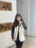 波司登（BOSIDENG）【反季】沖鋒衣鵝絨羽絨服女款90絨三合一防風(fēng)防雨透氣顯瘦外套 云溪白 黑色864C XS 155/80A 曬單實(shí)拍圖