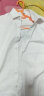 短袖衬衫男夏季修身商务正装结婚伴郎休闲男士纯白色职业工作服大码衬衣LOGO定制 白色平纹 40（135-145斤） 实拍图