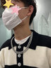 芯奢項(xiàng)鏈男潮鑲鉆古巴鏈嘻哈男士鎖骨鏈歐美密鉆滿鉆粗學(xué)生項(xiàng)鏈禮物 曬單實(shí)拍圖