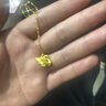 御龍鏡999足金小天鵝黃金吊墜女3D硬金天鵝項鏈鎖骨鏈送女友生日禮物 天鵝 金約1.5g-1.6g+18k金項鏈 曬單實(shí)拍圖