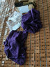 三愛(ài)彈力蕾絲花邊寬布料衣服褲子裙邊下擺裝飾鏤空蕾絲邊輔料 紫色 長(cháng)90厘米 寬度18cm 曬單實(shí)拍圖