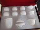 卡絲拉狄（Cathyladi）玉瓷功夫茶具套裝蓋碗茶杯公道杯琉璃玉石禮盒裝商高檔禮物 9頭-天泉智覺(jué)杯茶漏款 曬單實(shí)拍圖
