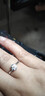 鑫萬(wàn)福 顯鉆雪花鉆戒女鉑金鉆石戒指K金求婚結(jié)婚克拉GIA裸鉆送生日禮物 【GIA雙證】鉑金30分E/VS2/3EX 曬單實(shí)拍圖