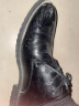卡帝乐鳄鱼（CARTELO）男士皮鞋商务透气牛皮正装鞋职场办公低帮皮鞋男9274 黑色 41 实拍图