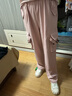 翊尚美休閑褲工裝褲女2025夏季新款小個(gè)子復(fù)古美式顯瘦高腰闊腿褲子女 粉色【升級(jí)飄帶常規(guī)款】 M 【適合95-110斤】 曬單實(shí)拍圖