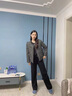 UNAE直筒褲女2025年春秋新款修身顯瘦高腰長(cháng)褲休閑衛褲韓版女士運動(dòng)褲 黑色【春秋款】 L 曬單實(shí)拍圖