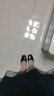 COCOWMWM瑪麗珍高跟鞋女中空春秋冬新款防水臺蝴蝶結粗跟單鞋女42大碼 黑色 39 曬單實(shí)拍圖