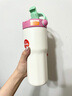 SHOTAY 保溫杯高顏值316L不銹鋼吸管水杯大容量ST-8902 霓虹薔薇680ml（無盒） 曬單實拍圖