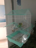 憨憨寵鳥籠群鳥籠子大號(hào)寵物鳥籠家用鸚鵡虎皮鳥籠鳥別墅 房子款鳥籠綠色 曬單實(shí)拍圖