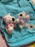 塔西袋熊西高地潦草小狗毛絨公仔背包掛件鑰匙扣卡通玩偶掛飾閨蜜朋友禮物 【藍色】+【粉色】共2個(gè) 曬單實(shí)拍圖