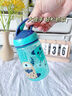NUBY（努比）兒童彈跳吸管水杯喝水直飲幼兒園水壺飲水 藍色 360ml 曬單實拍圖