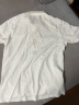 无印良品 MUJI 男式 水洗 珠地网眼 POLO衫 ABE02A2S 白色 XL 实拍图