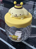 HELLO KITTY（凱蒂貓）三麗鷗高硼硅玻璃杯帶蓋水杯蜜罐杯子高顏值兒童可愛(ài)蜜罐杯果汁杯 凱蒂貓蜜罐玻璃杯 曬單實(shí)拍圖