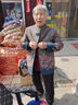 桓黎老年人春秋裝女外套奶奶裝新款60歲70老太太秋裝媽媽立領長袖衣服 藍色（春秋款） 5XL 建議 (145-160斤) 曬單實拍圖