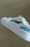 李寧板鞋男鞋子秋冬2026新款經(jīng)典滑板小白鞋增高男士百搭運動(dòng)休閑鞋 云霧白/淺灰藍【元寶】 42 曬單實(shí)拍圖