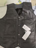 恒源祥中老年人皮馬甲男士冬季加絨加厚多口袋爸爸裝保暖背心坎肩馬褂 黑色 加絨 加厚 2XL 建議125-150斤 曬單實(shí)拍圖