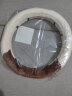 OGE Mignon系列可爱熊猫毛绒汽车方向盘套冬季女毛绒把套 米咖O形 实拍图