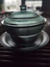萬(wàn)仟堂 蓋碗茶具 日式手抓琉璃蓋碗 三才蓋碗單個(gè)茶碗 灑金天青琉璃蓋碗 琉璃1蓋碗1碗托 曬單實(shí)拍圖