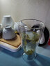 八馬茶業(yè) 茶具 茗旅 高硼硅雙層耐熱玻璃杯 綠茶杯 玻璃水杯300ml 曬單實(shí)拍圖