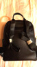 VANDEE软皮双肩包女软皮2023新款时尚百搭休闲旅游背包软皮书包 经典黑 实拍图