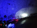 轧迈 电动车灯摩托车装饰灯改装爆闪LED大灯强光射灯超亮聚光外置电瓶 U7黑色白光（蓝色天使眼） 实拍图