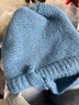 包頭帽女冬季新款韓版百搭加厚保暖護耳帽子女秋冬針織帽斜挎包 湖藍色包包帽 均碼【55-59CM】 曬單實(shí)拍圖