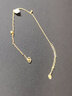 中國黃金（CHINA GOLD）鈴蘭花黃金腳鏈女足金和田玉腳環(huán)中秋節禮物送女友老婆生日結婚老 足金鈴蘭花和田玉腳鏈 曬單實(shí)拍圖