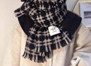 黛米安妮莎圍巾女士新款長(cháng)圍巾百搭冬季韓系學(xué)生格子披肩保暖圍脖生日禮物 咖啡色 190cm*55cm 曬單實(shí)拍圖