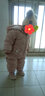 戴維貝拉（DAVE＆BELLA）新生兒羽絨連體衣保暖嬰兒衣服冬季幼兒服裝女寶外出服初生兒爬服 淺粉色 100cm（建議身高90-100cm） 曬單實(shí)拍圖