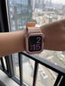 PENC IWATCH適用蘋果手表apple watch s9/8/7新款一體表帶運(yùn)動iwatch6/5/4非原裝se2男女裝甲創(chuàng)意表殼專用配件 電子風(fēng)-透白【一體表帶】 42/44/45mm表盤通用 曬單實拍圖
