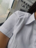 新臣作新款韓版白襯衫女短袖夏季工作服正裝修身職業(yè)OL襯衣顯瘦工裝 主圖款【短袖】純白V領(lǐng) L 曬單實(shí)拍圖