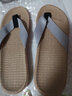 貴足享 家居男女情侶款亞麻拖鞋 春夏人字室內地板防滑居家涼拖鞋  忍者灰 40-41 (270mm) 曬單實(shí)拍圖