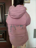 迪士尼女童冬季加絨加厚2024新款派克服中小童女孩時(shí)髦棉衣棉服休閑棉襖 粉紅色 140cm_建議身高130cm 曬單實(shí)拍圖