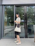 卓詩(shī)尼瑪麗珍鞋女2025年春季新款學(xué)院復(fù)古淺口小皮鞋配裙子軟底低跟單鞋 米白色 37 曬單實(shí)拍圖