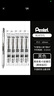 派通（Pentel）BLN75TL速干黑色中性筆bln75勃艮第紅彩色高顏值按動(dòng)水性筆學(xué)生用考試刷題替芯黑筆水筆辦公簽字筆 【1*筆+5*筆芯】黑色 正品保證 曬單實(shí)拍圖